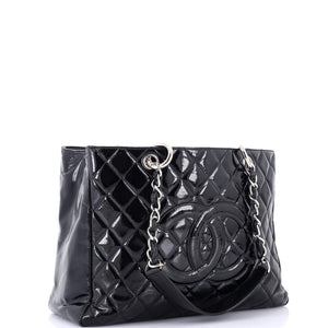 Grand Shopping Tote Quilted Patent