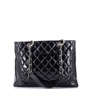 Grand Shopping Tote Quilted Patent