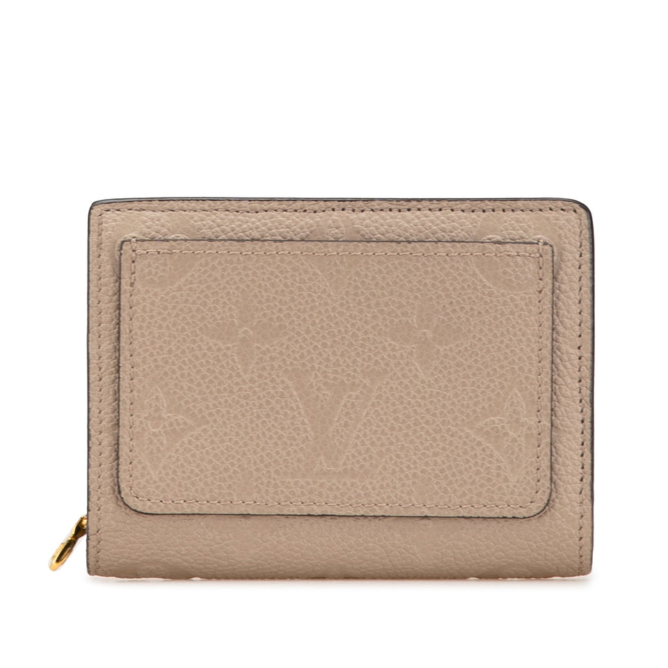 Beige Louis Vuitton Monogram Empreinte Clea Small Wallet