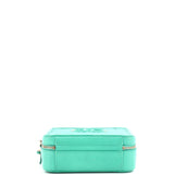 Filigree Vanity Case Quilted Caviar Medium