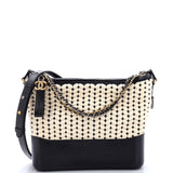 Gabrielle Hobo Woven Knit and Calfskin Medium