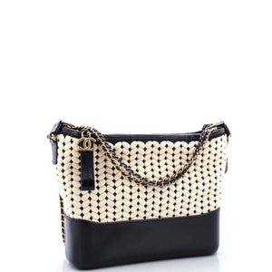 Gabrielle Hobo Woven Knit and Calfskin Medium