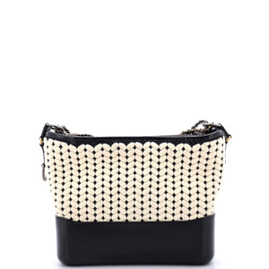 Gabrielle Hobo Woven Knit and Calfskin Medium
