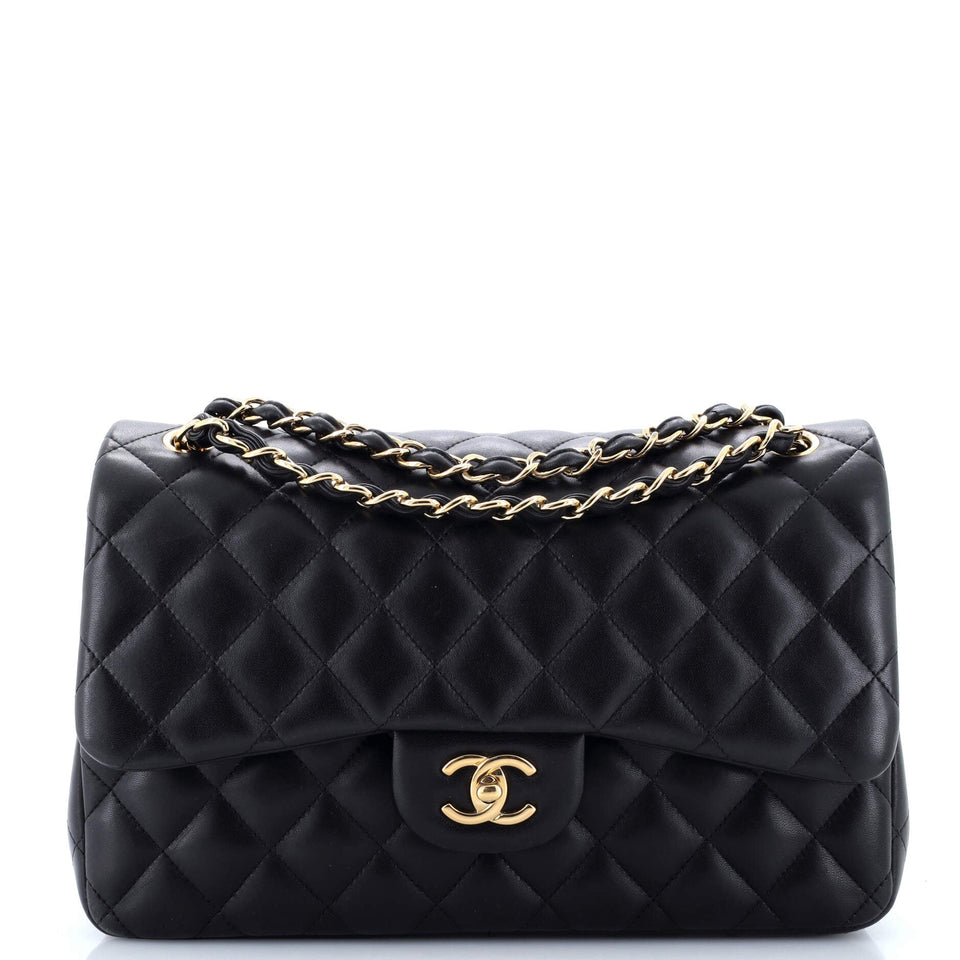Classic Double Flap Bag Quilted Lambskin Jumbo