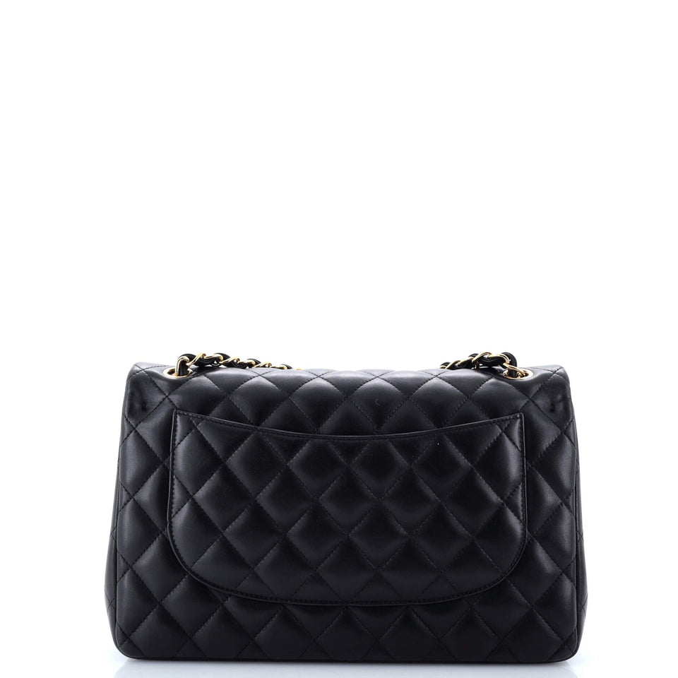 Classic Double Flap Bag Quilted Lambskin Jumbo