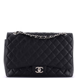 Classic Double Flap Bag Quilted Caviar Maxi