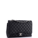 Classic Double Flap Bag Quilted Caviar Maxi