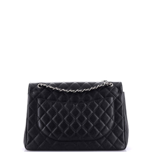 Classic Double Flap Bag Quilted Caviar Maxi