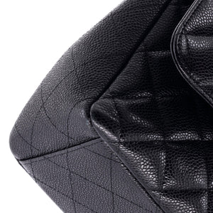 Classic Double Flap Bag Quilted Caviar Maxi
