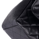 Classic Double Flap Bag Quilted Caviar Maxi