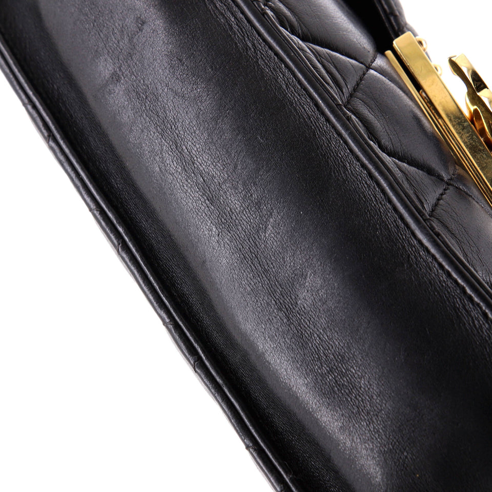 Golden Class Flap Bag Quilted Lambskin Large