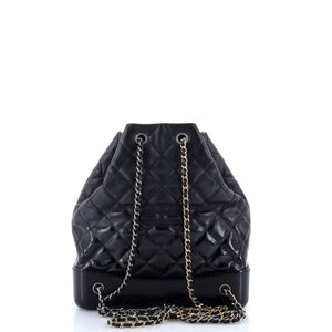 Gabrielle Backpack Quilted Goatskin and Patent Medium