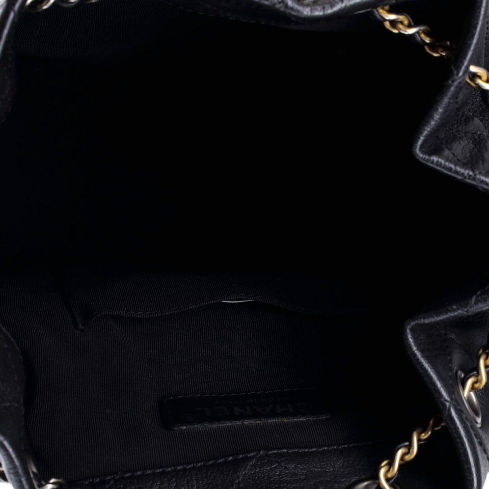 Gabrielle Backpack Quilted Goatskin and Patent Medium