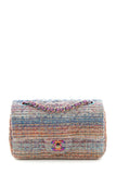 Chanel 2106/2017 Rainbow Tweed Quilted Single Flap Handbag