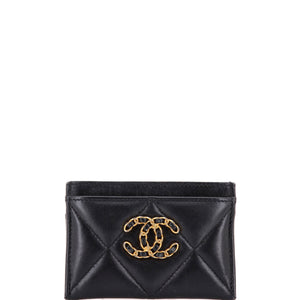 19 Card Holder Quilted Leather