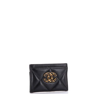 19 Card Holder Quilted Leather