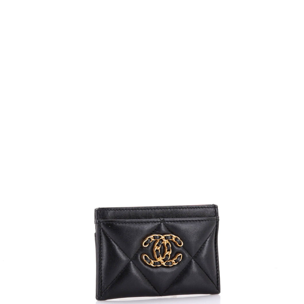 19 Card Holder Quilted Leather