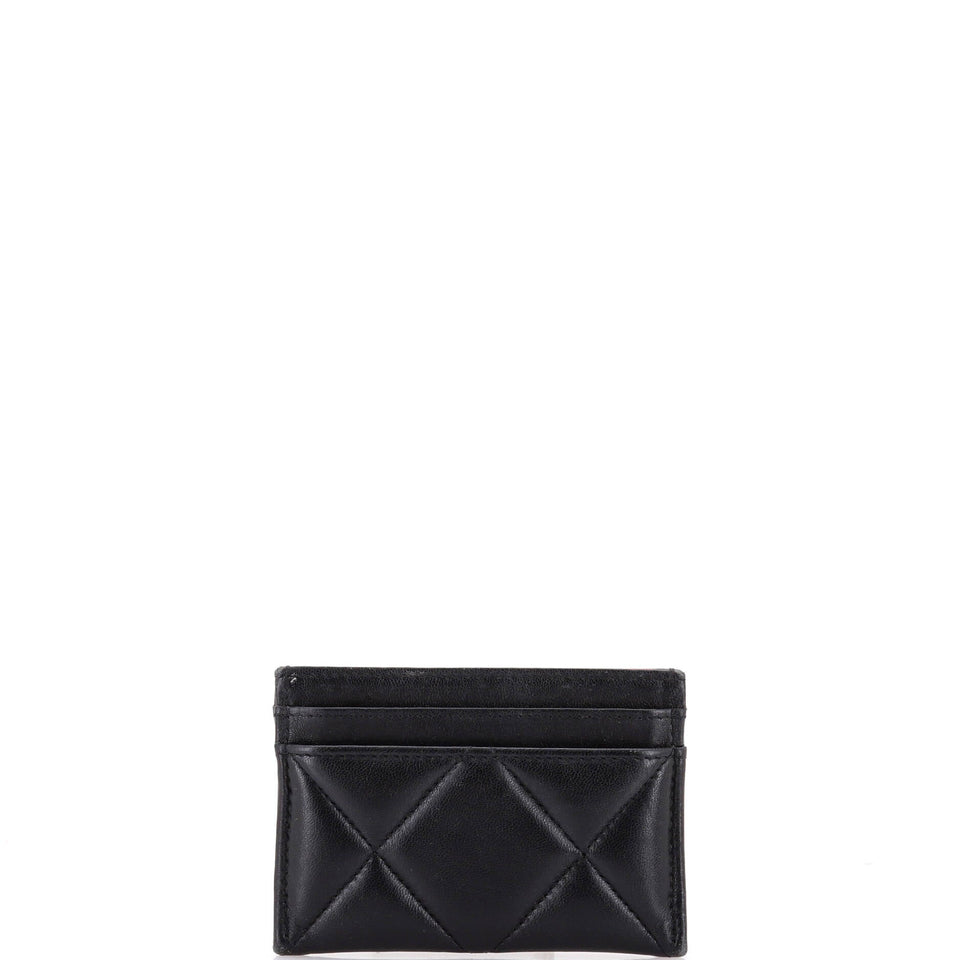 19 Card Holder Quilted Leather