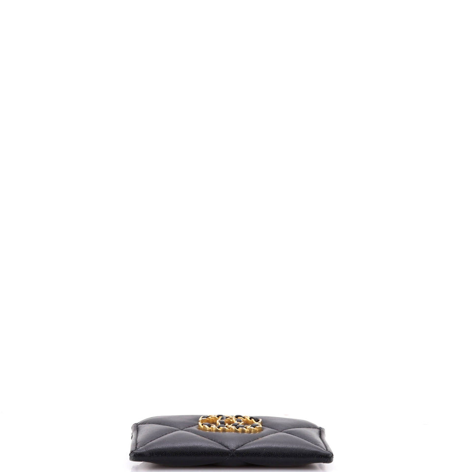 19 Card Holder Quilted Leather