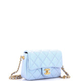 My Perfect Adjustable Chain Flap Bag Quilted Iridescent Caviar Mini