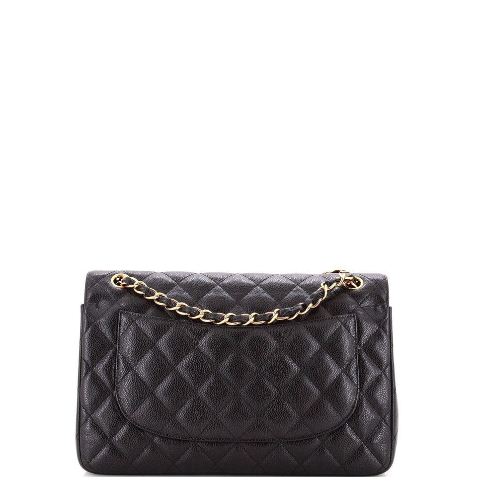 Classic Double Flap Bag Quilted Caviar Jumbo