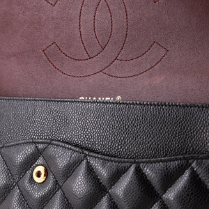 Classic Double Flap Bag Quilted Caviar Jumbo