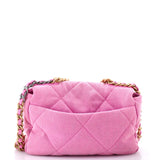 19 Flap Bag Quilted Denim Medium