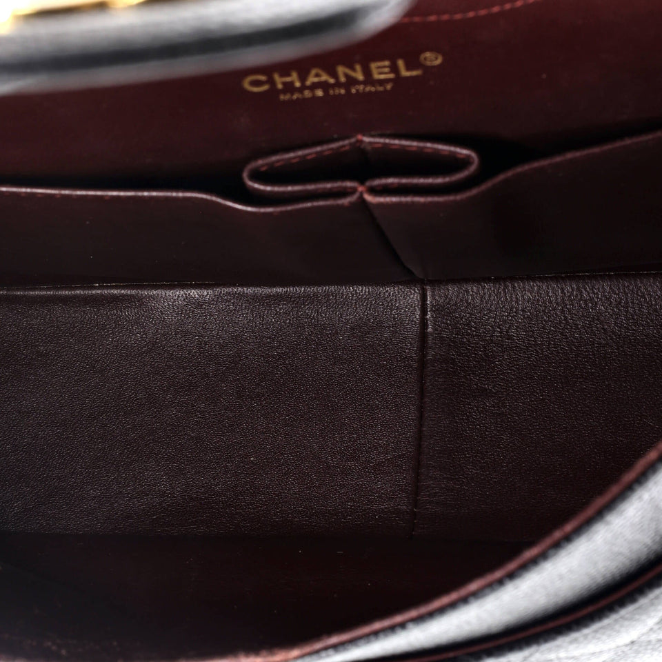Classic Double Flap Bag Quilted Caviar Jumbo