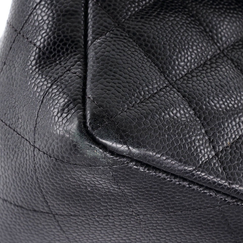 Classic Double Flap Bag Quilted Caviar Jumbo