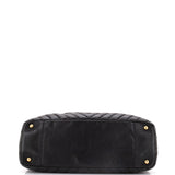 Surpique CC Charm Tote Chevron Calfskin Large
