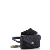Carry With Chic Chain Flap Waist Bag Quilted Calfskin