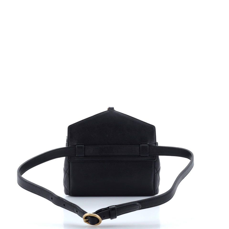 Carry With Chic Chain Flap Waist Bag Quilted Calfskin