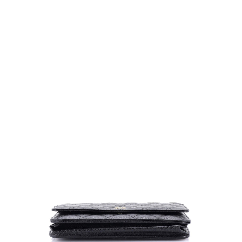 Wallet on Chain Quilted Caviar