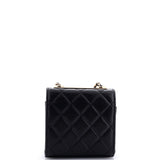 Trendy CC Clutch with Chain Quilted Lambskin Small