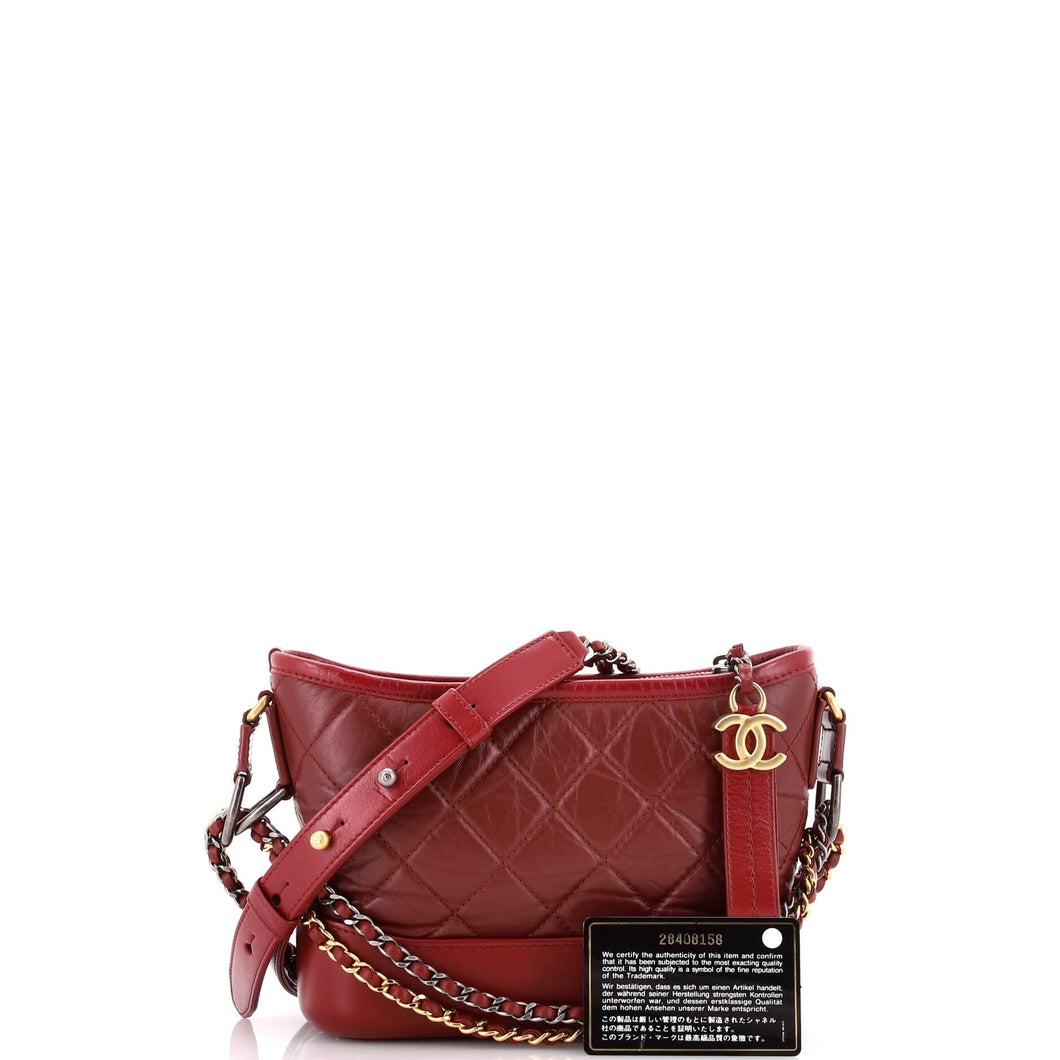 Gabrielle Hobo Quilted Aged Calfskin Small