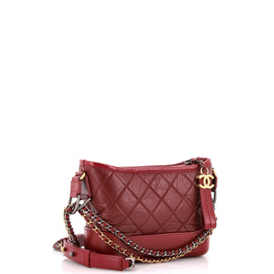 Gabrielle Hobo Quilted Aged Calfskin Small