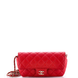 Classic Sunglasses Case with Chain Quilted Caviar