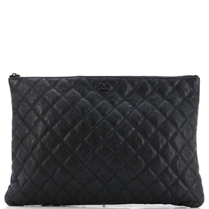 Charm O Case Pouch Chevron Lambskin Medium