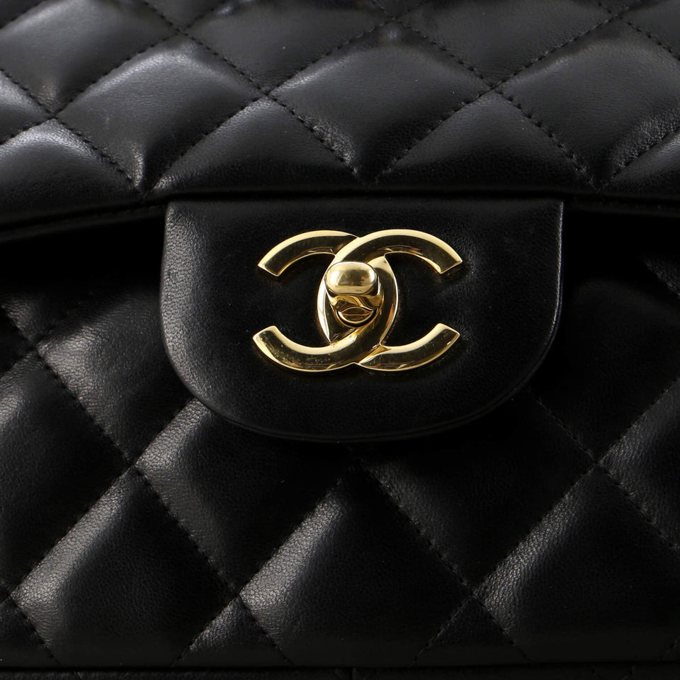 Classic Double Flap Bag Quilted Lambskin Jumbo