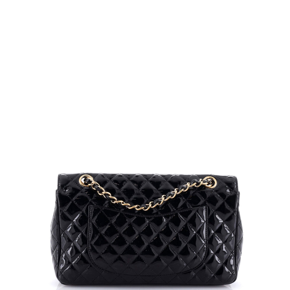 Valentine Hearts Flap Bag Quilted Patent Medium