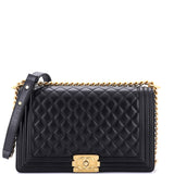 Boy Flap Bag Quilted Calfskin Large