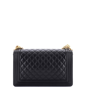 Boy Flap Bag Quilted Calfskin Large
