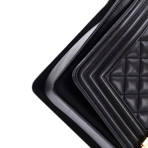 Boy Flap Bag Quilted Calfskin Large