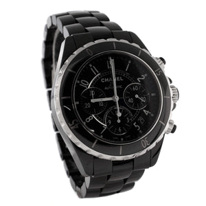 J12 Chronograph Automatic Watch Ceramic and Stainless Steel 41