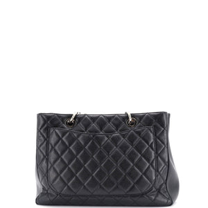 Grand Shopping Tote Quilted Caviar