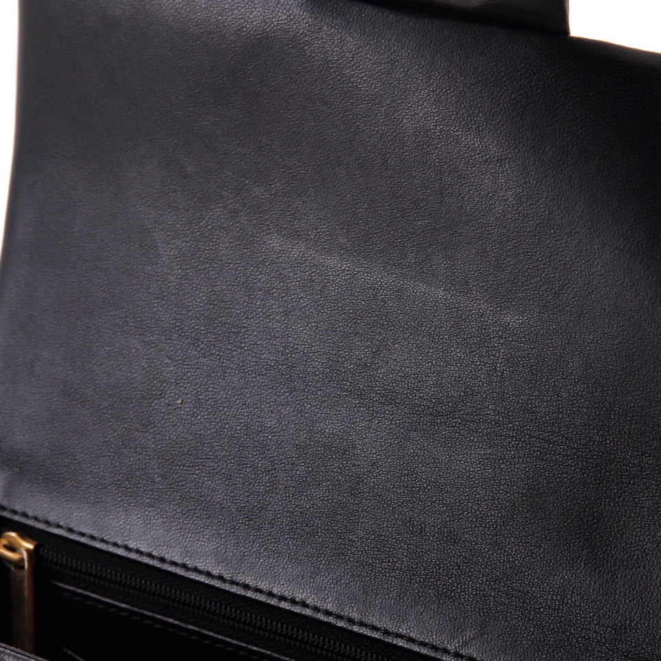 Classic Single Flap Top Handle Bag Quilted Lambskin Mini