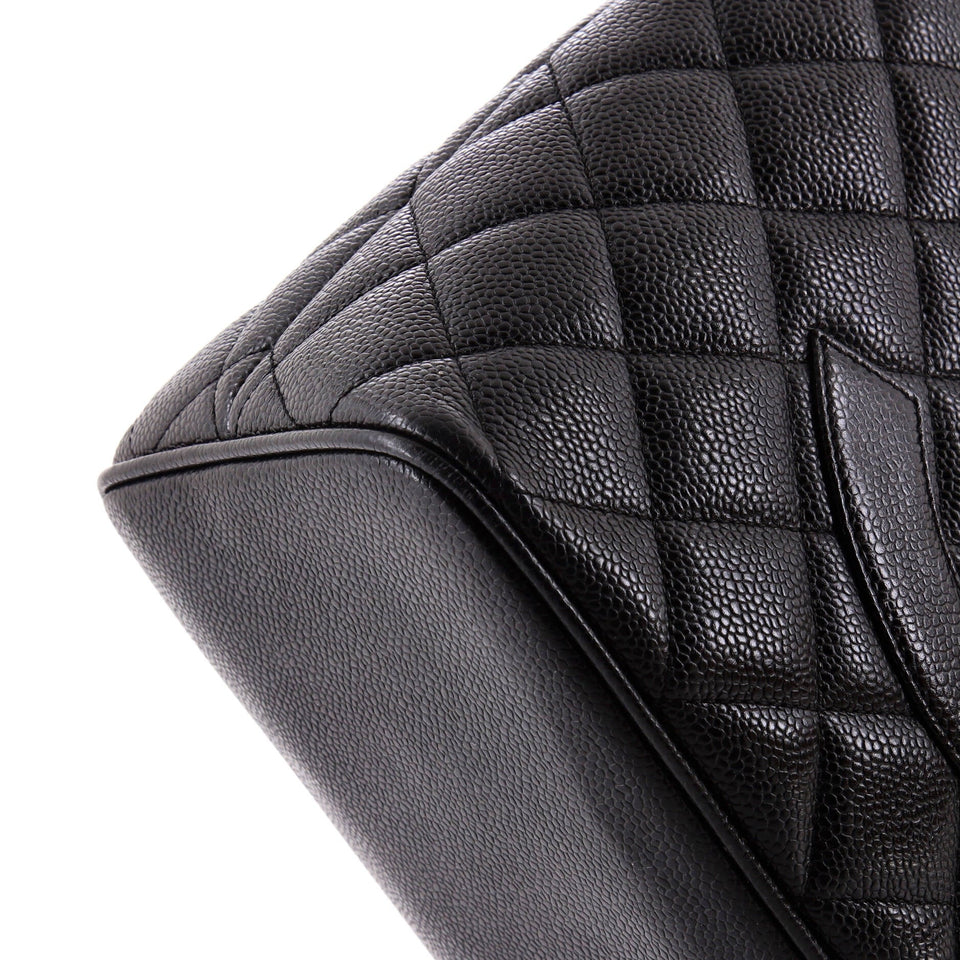 Medallion Tote Quilted Caviar