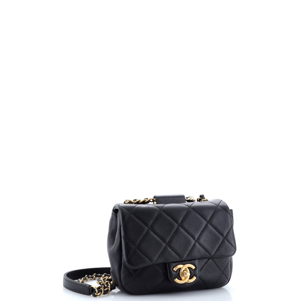 In The Loop Flap Bag Quilted Lambskin Small