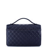 CC University Flap Bag Quilted Goatskin Large