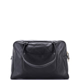 Logo Bowler Bag Stitched Calfskin Maxi